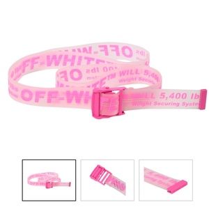Off-White Rubber Industrial Belt